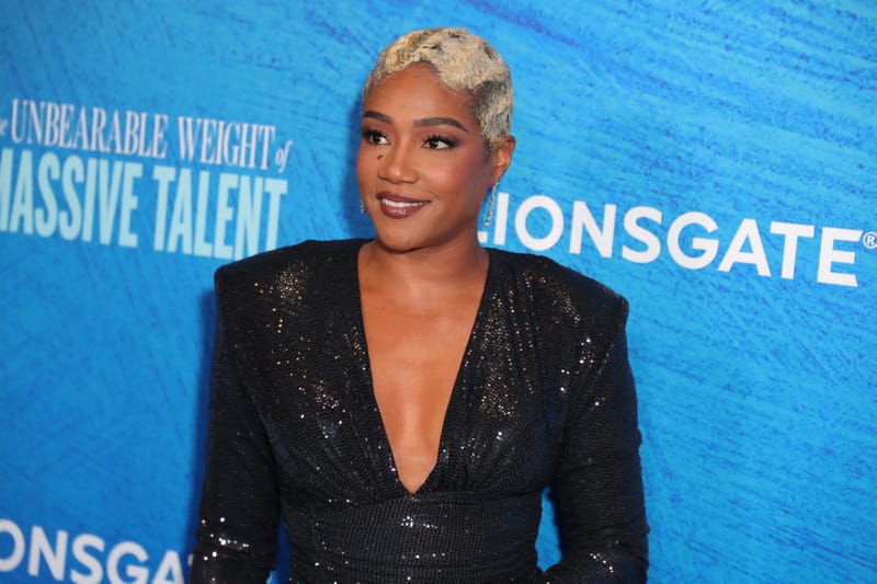 Tiffany Haddish attends the Los Angeles special screening of "The Unbearable Weight of Massive Talent" at DGA Theater Complex on April 18, 2022 in Los Angeles, California.