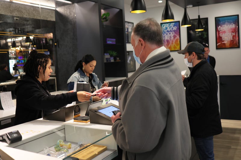 Customers make purchases at Apothecarium Dispensary in New Jersey