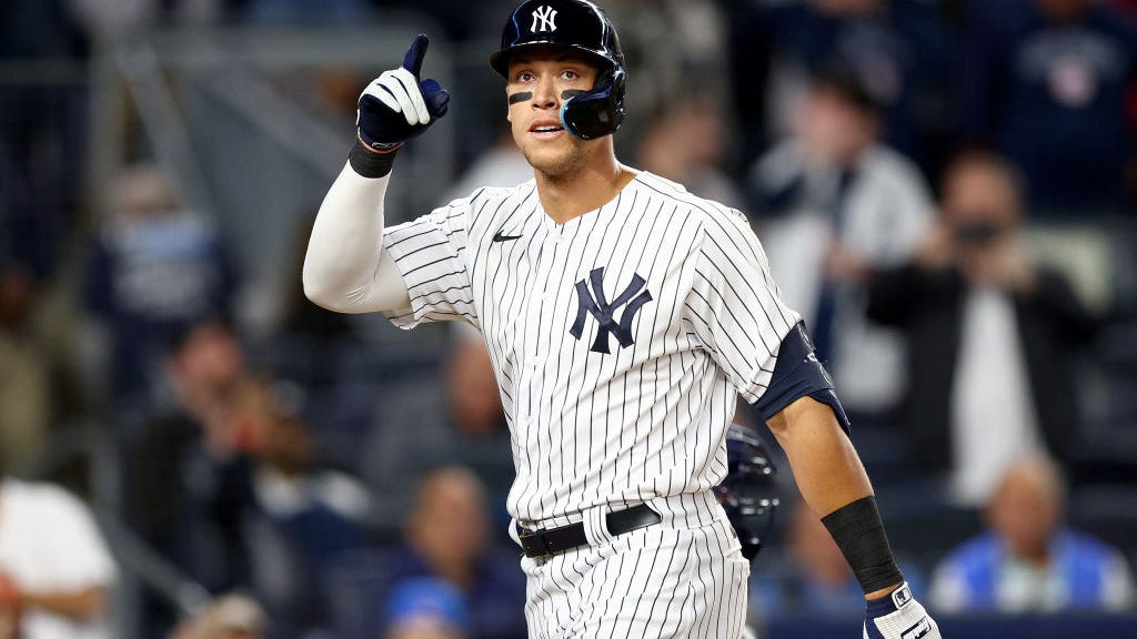 Yankees slugger Aaron Judge will go for an AL record-setting 62nd homer at Globe Life Field tonight