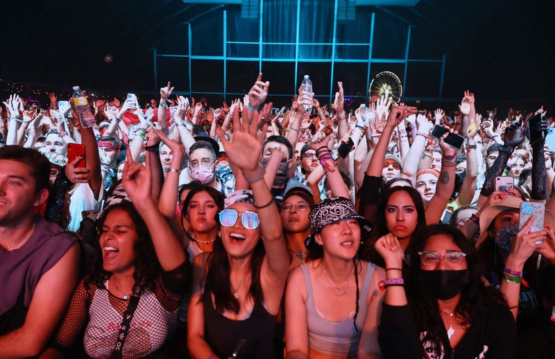 Festival goers are seen during the 2022 Coachella Valley Music And Arts Festival on April 24, 2022 in Indio, California.