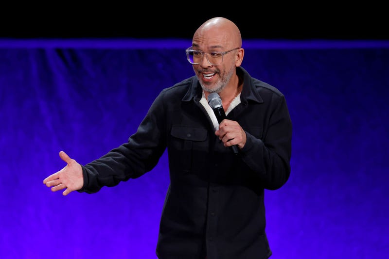 Jo Koy speaks onstage during CinemaCon 2022 - Universal Pictures and Focus Features Invites You to a Special Presentation Featuring Footage from its Upcoming Slate at The Colosseum at Caesars Palace during CinemaCon, the official convention of the National Association of Theatre Owners, on April 27, 2022 in Las Vegas, Nevada.