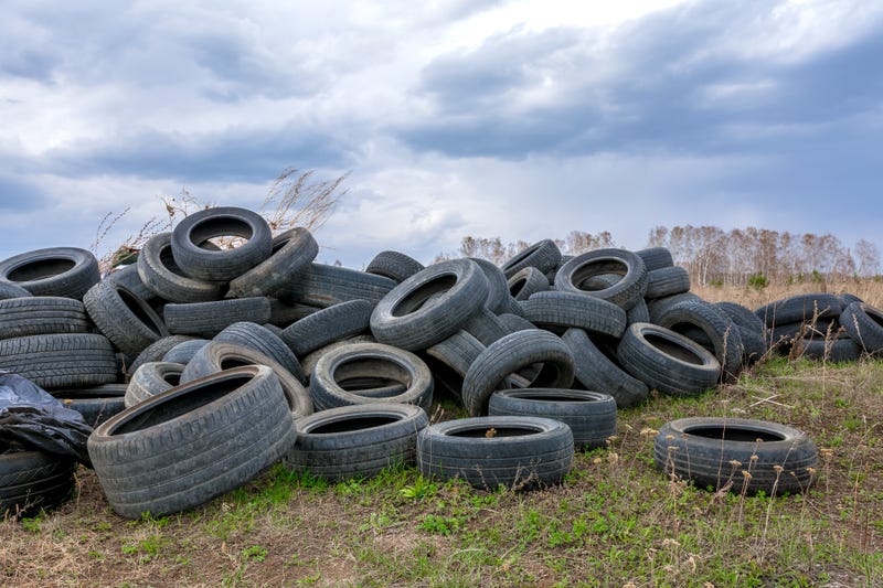 Tire pile