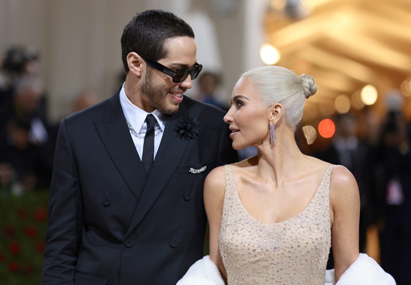 Pete Davidson and Kim Kardashian attend The 2022 Met Gala