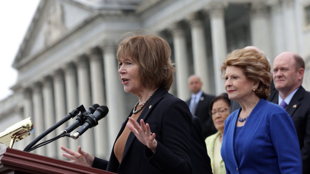 Senator Tina Smith says gun legislation is progress but "not enough"