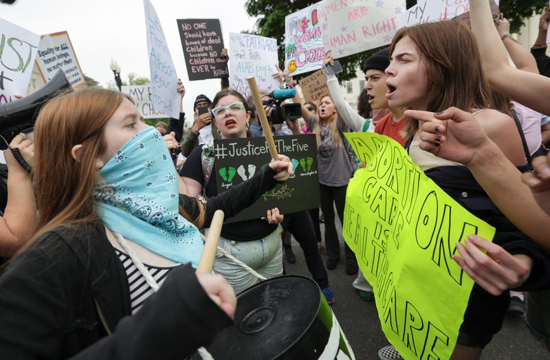 Pro Life/Pro Choice protest