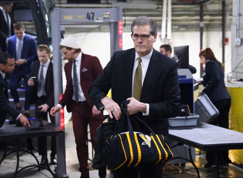 General manager Ron Hextall of the Pittsburgh Penguins arrives for the game against the New York Rangers