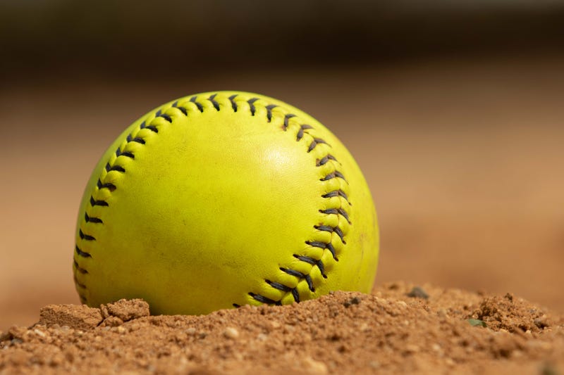 Softball in dirt