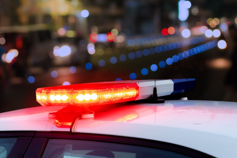 Police lights.