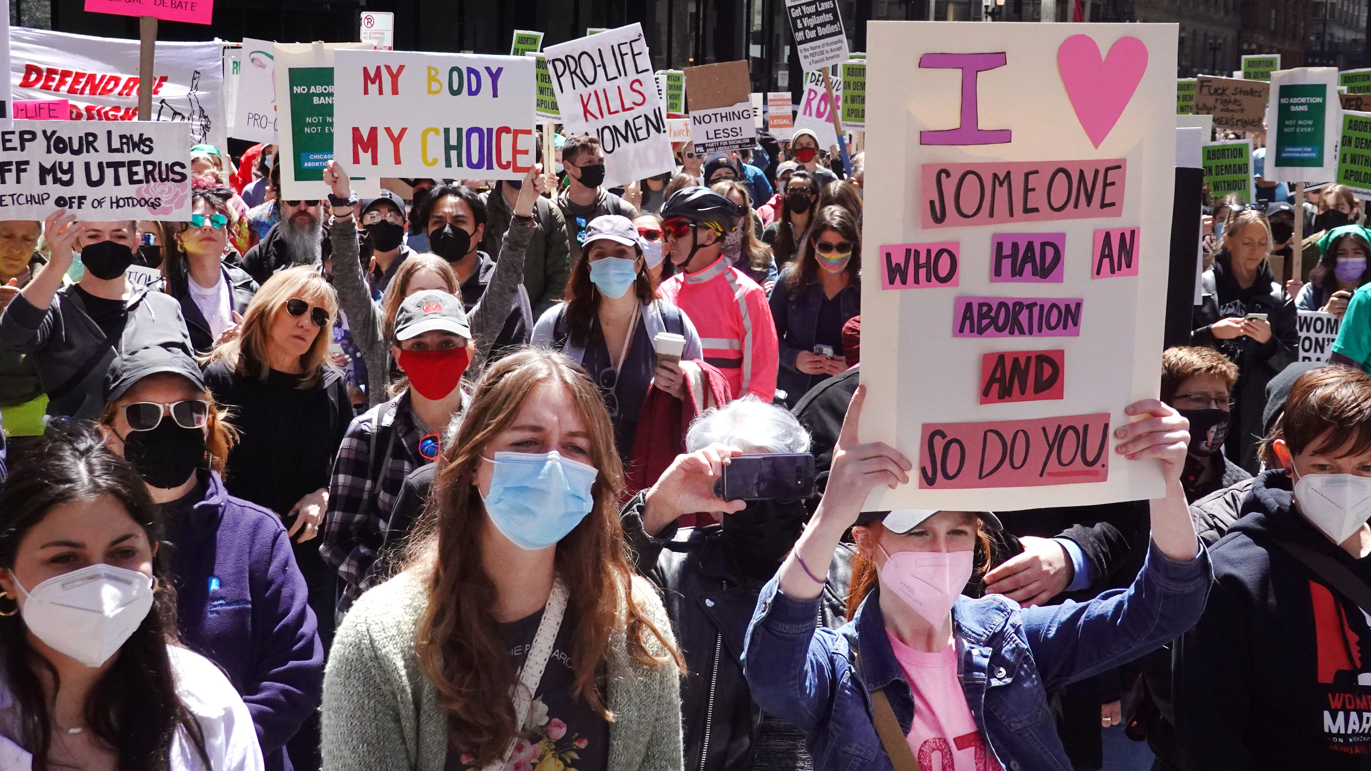 Protests over abortion rights form outside the homes of Supreme Court Justices