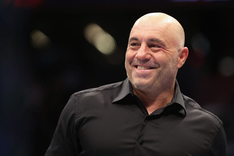 Ultimate Fighting Championship color commentator, Joe Rogan during UFC 274 at Footprint Center on May 07, 2022 in Phoenix, Arizona. 