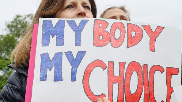 Protests over abortion rights form outside the homes of Supreme Court Justices