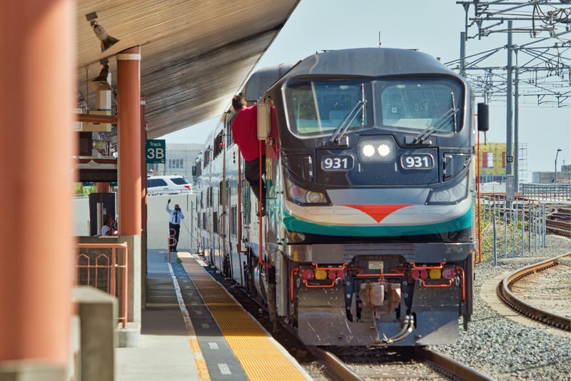 metrolink train at station