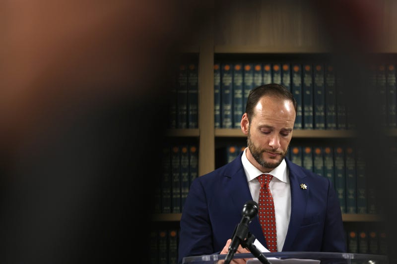 San Francisco District Attorney Chesa Boudin speaks during a news conference on May 10, 2022 in San Francisco, California.