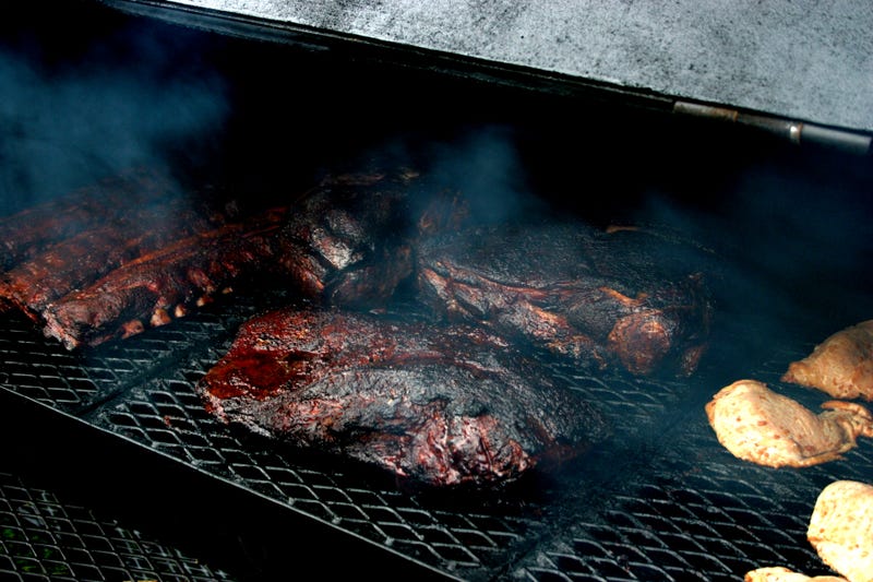 FILE: Brisket on a smoker