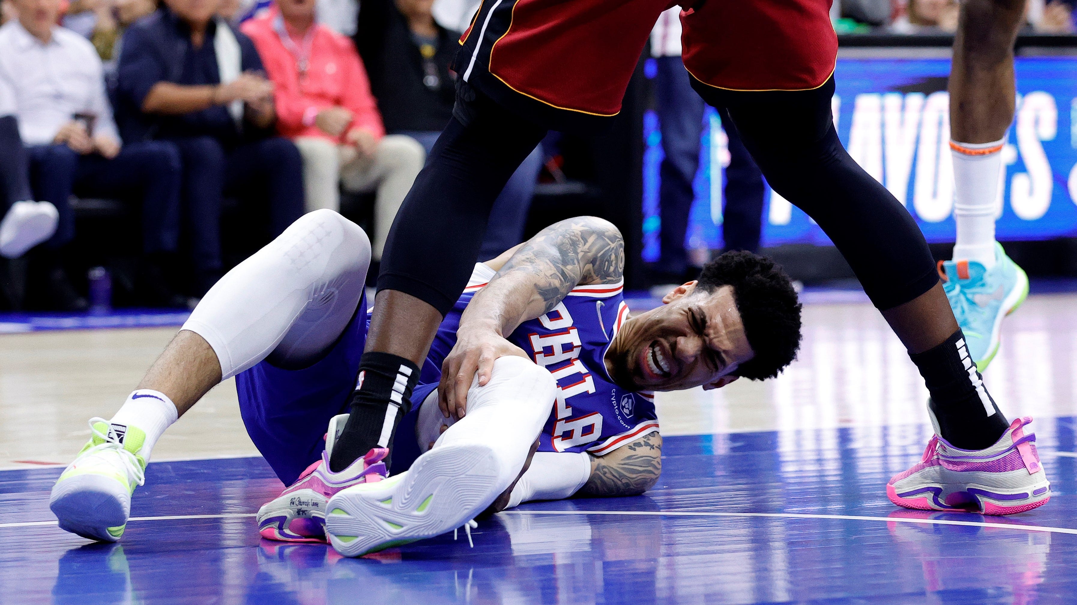 Sixers' season ends with second-half thud in loss to Heat