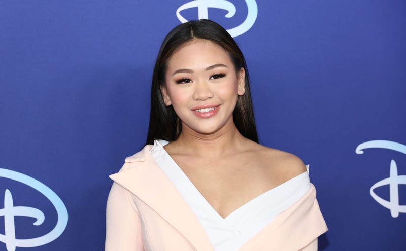 Suni Lee attends the 2022 ABC Disney Upfront at Basketball City - Pier 36 - South Street on May 17, 2022 in New York City.