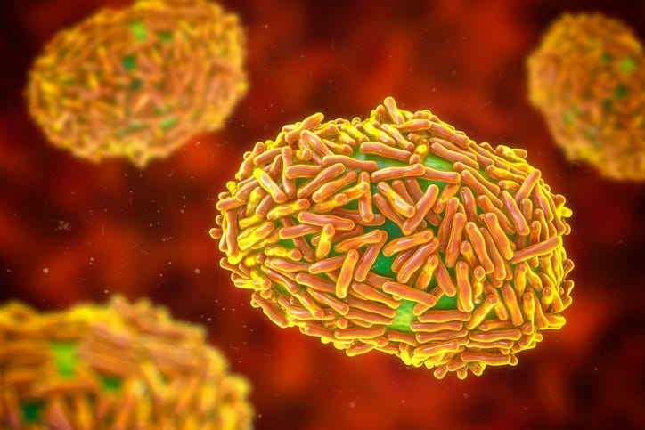 Monkeypox virus, 3D illustration