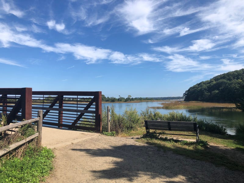 pedestrian bridge on trail in New York