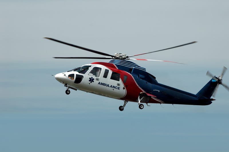 Life flight helicopter