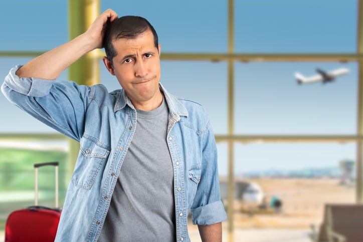 Idiot at the airport