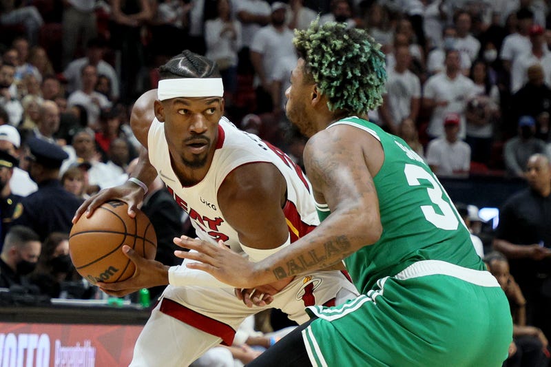 Jimmy Butler and Marcus Smart