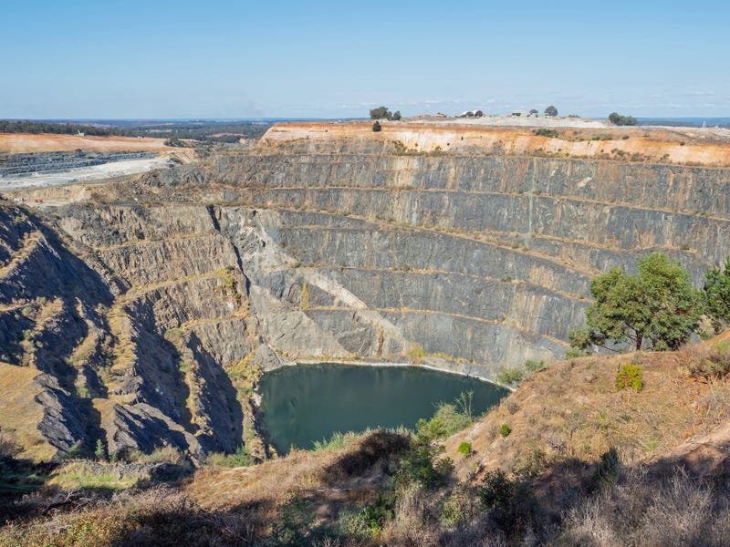 The Greenbushes lithium mine.