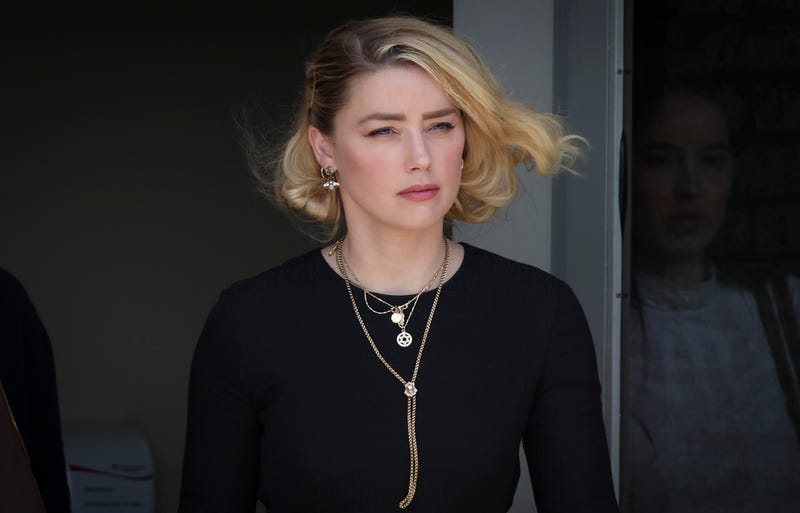 Actress Amber Heard departs the Fairfax County Courthouse on June 1, 2022 in Fairfax, Virginia.