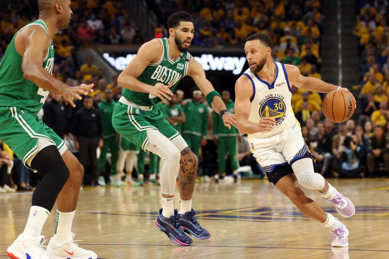 Jayson Tatum and Stephen Curry