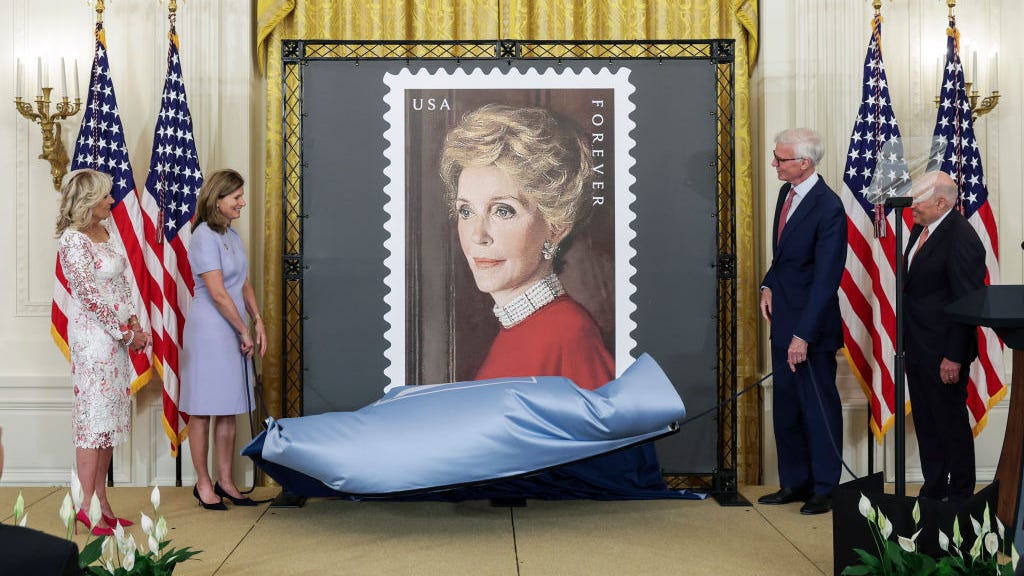 Nancy Reagan stamp unveiled, see it here