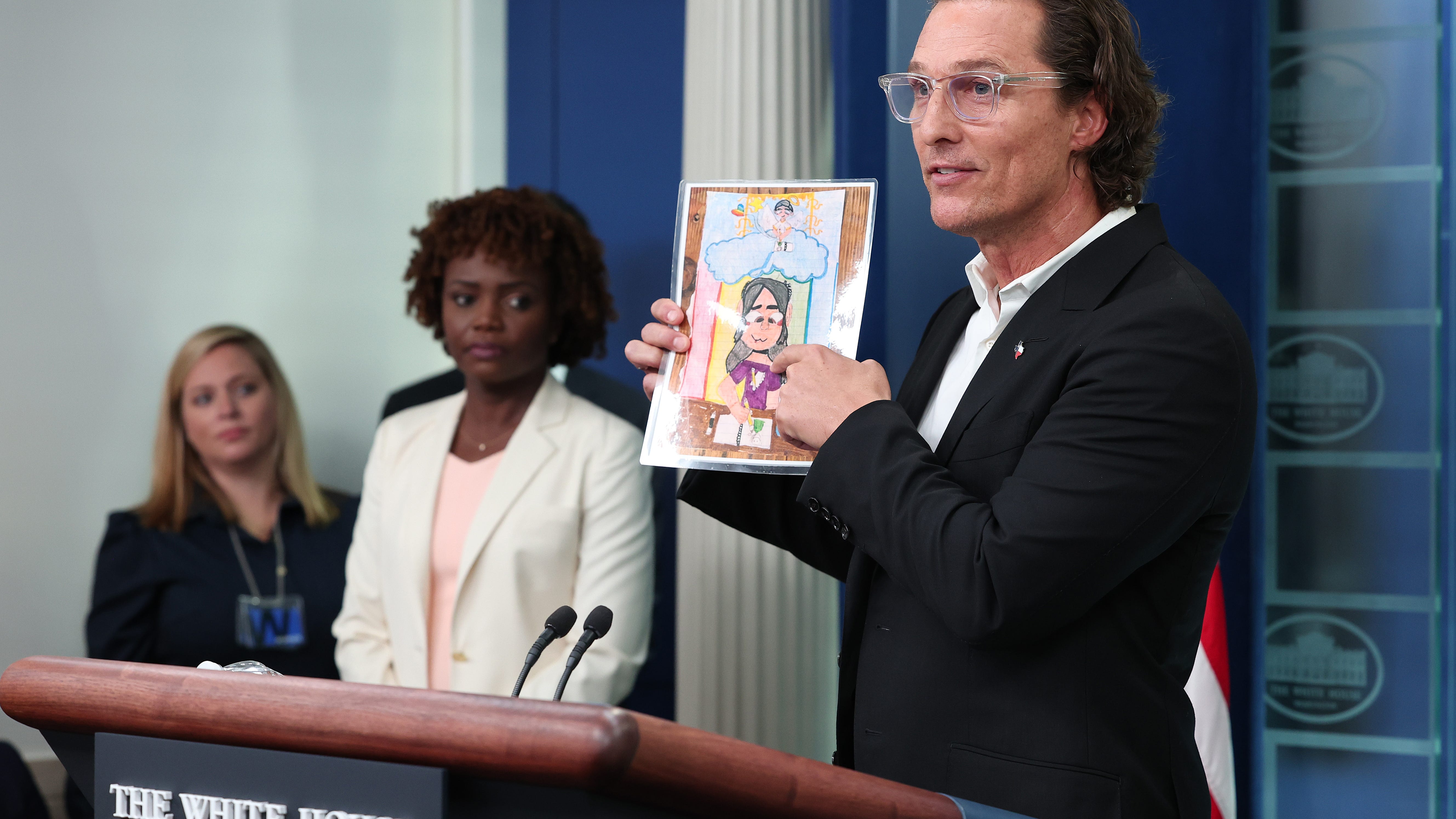 Matthew McConaughey pleads for 'responsible gun ownership' in emotional White House presser