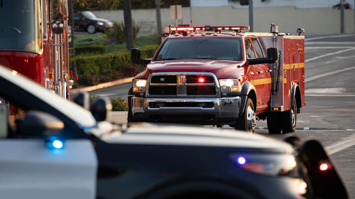 Downed power line starts fire, blocks intersection in Westland