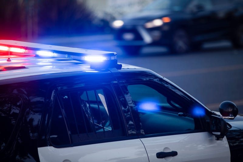 Police lights. 