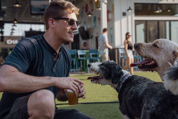 Combination dog park and beer garden "Barkside" set to open in Detroit's West Village this summer