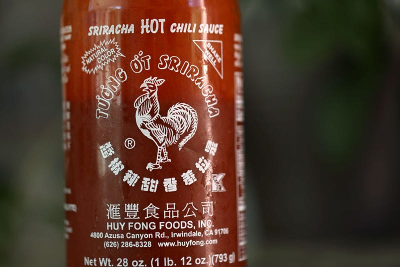 In this photo illustration, a bottle of Huy Fong Foods Sriracha sauce is displayed on June 10, 2022 in San Anselmo, California. 
