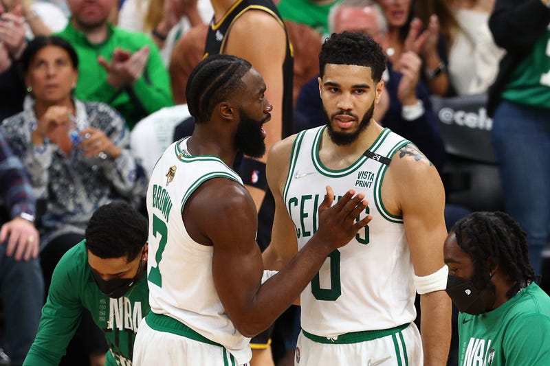 Jayson Tatum and Jaylen Brown