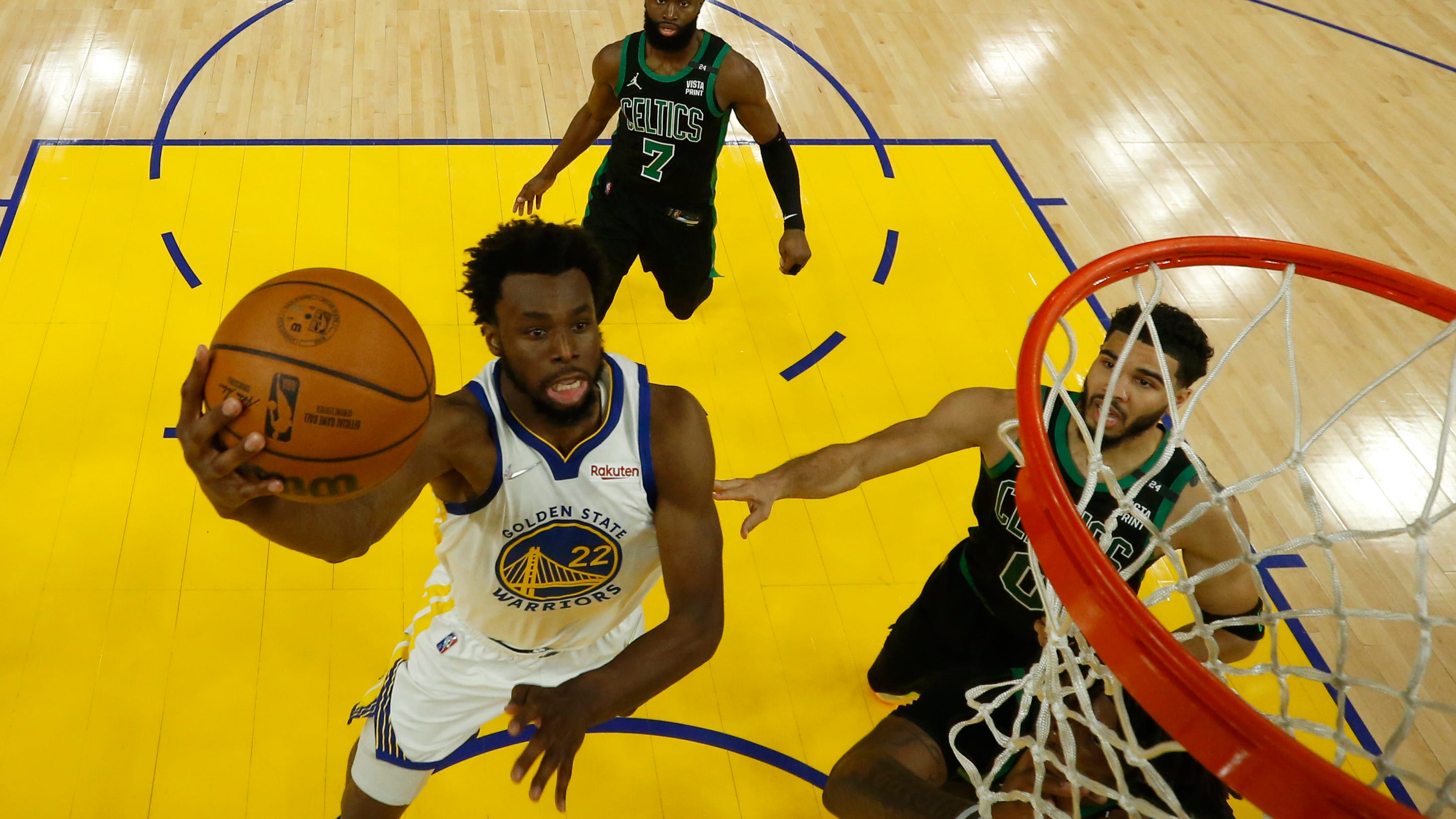 Wiggins delivers on both ends, Warriors lead NBA Finals 3-2