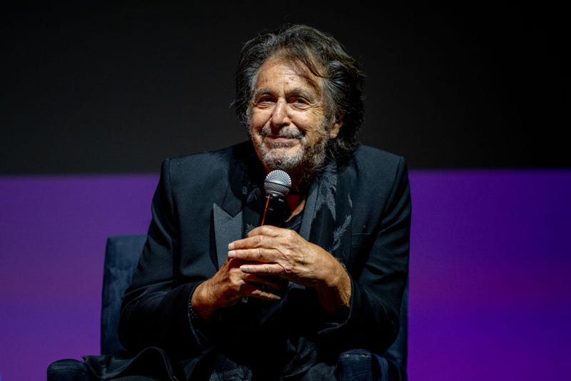 Al Pacino speaks onstage at "The Godfather" 50th Anniversary Screening during the 2022 Tribeca Festival at United Palace Theater on June 16, 2022 in New York City. (Photo by Roy Rochlin/Getty Images for Tribeca Festival)