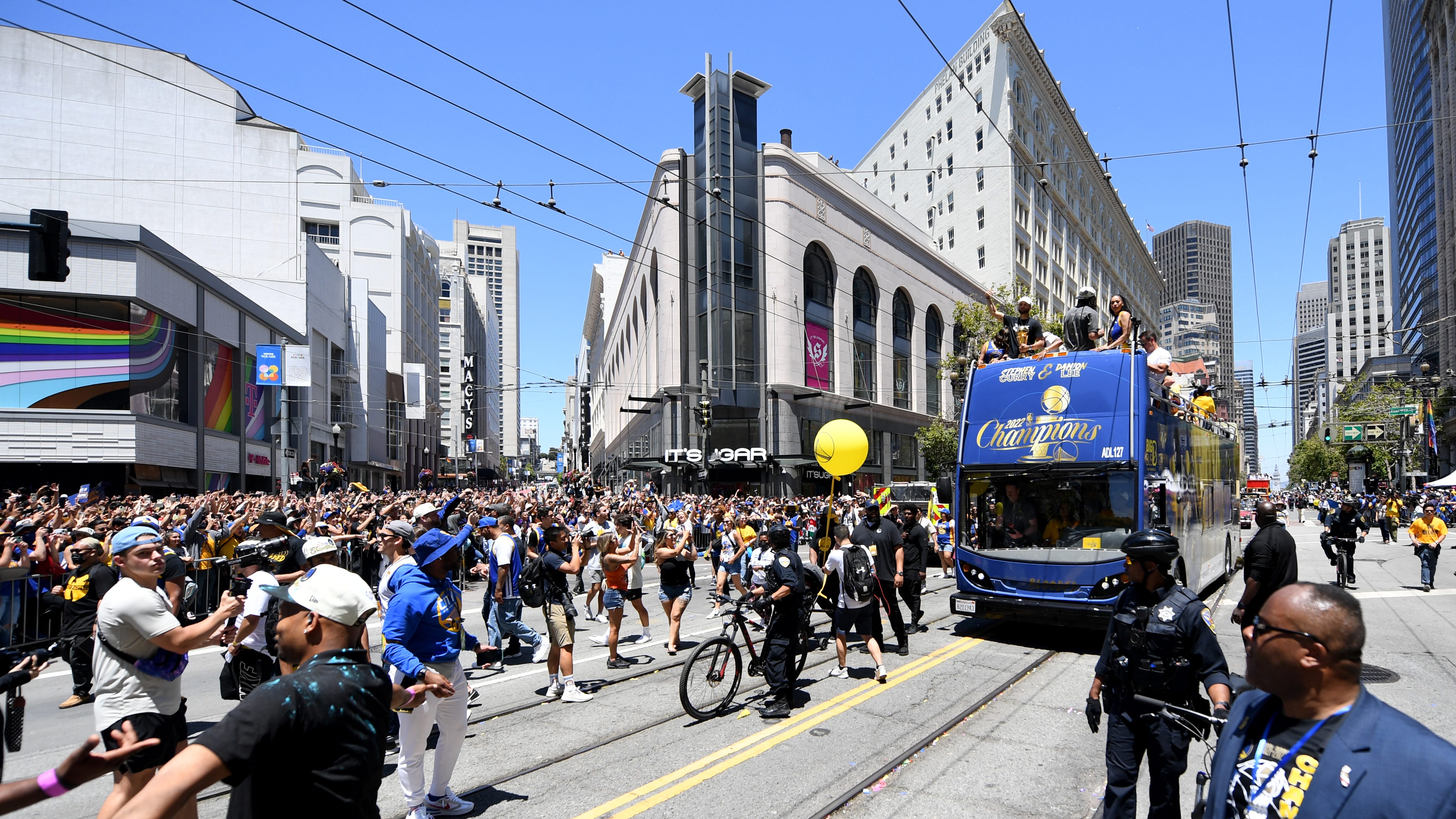 Warriors championship parade boosts BART to COVID-era ridership records