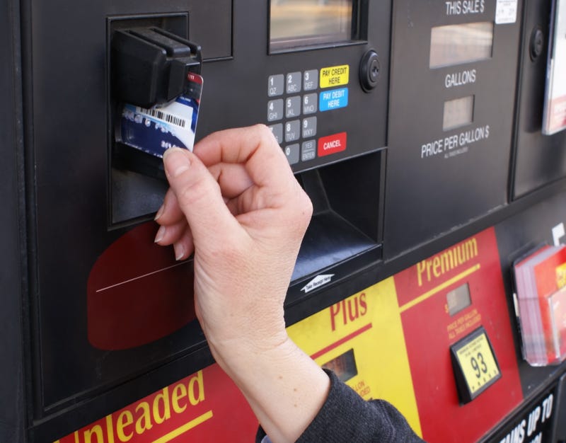 Paying at gas pump with credit card