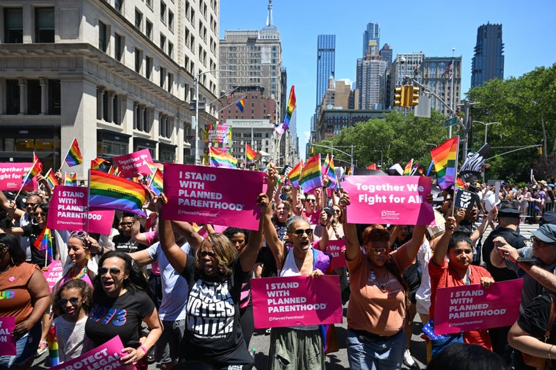 Planned Parenthood leads the New York City Pride Parade on June 26, 2022 in New York City. 