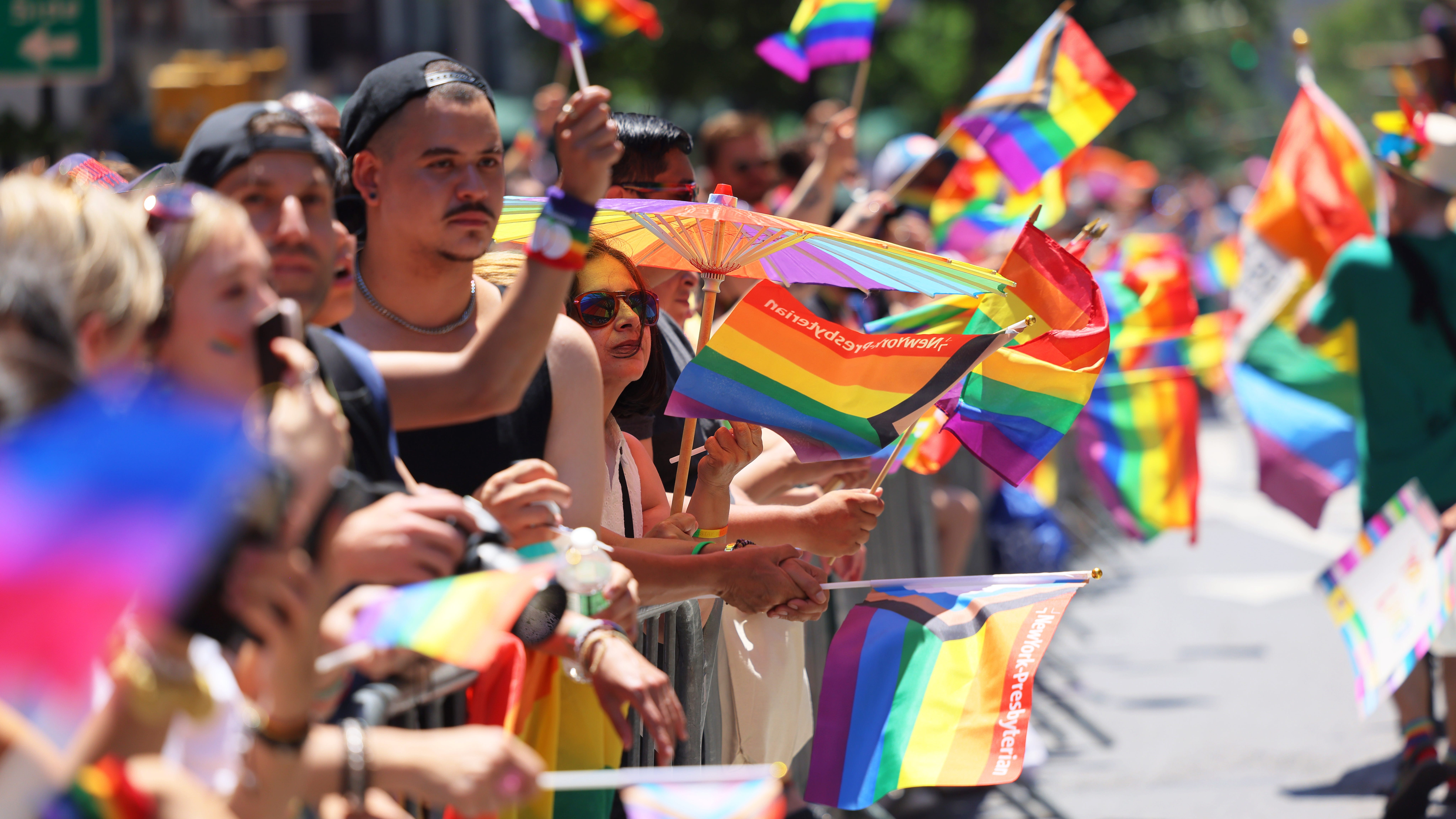 NY kicks off Pride Month by raising flags, lighting landmarks; Hochul warns other states want to 'take us backwards'