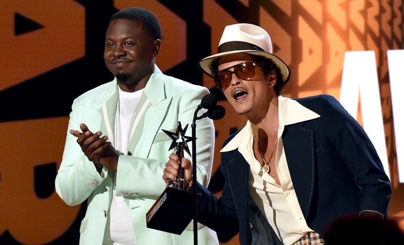 D'Mile and Bruno Mars of Silk Sonic