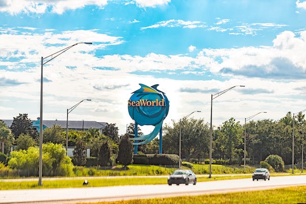 Billboard for SeaWorld theme park