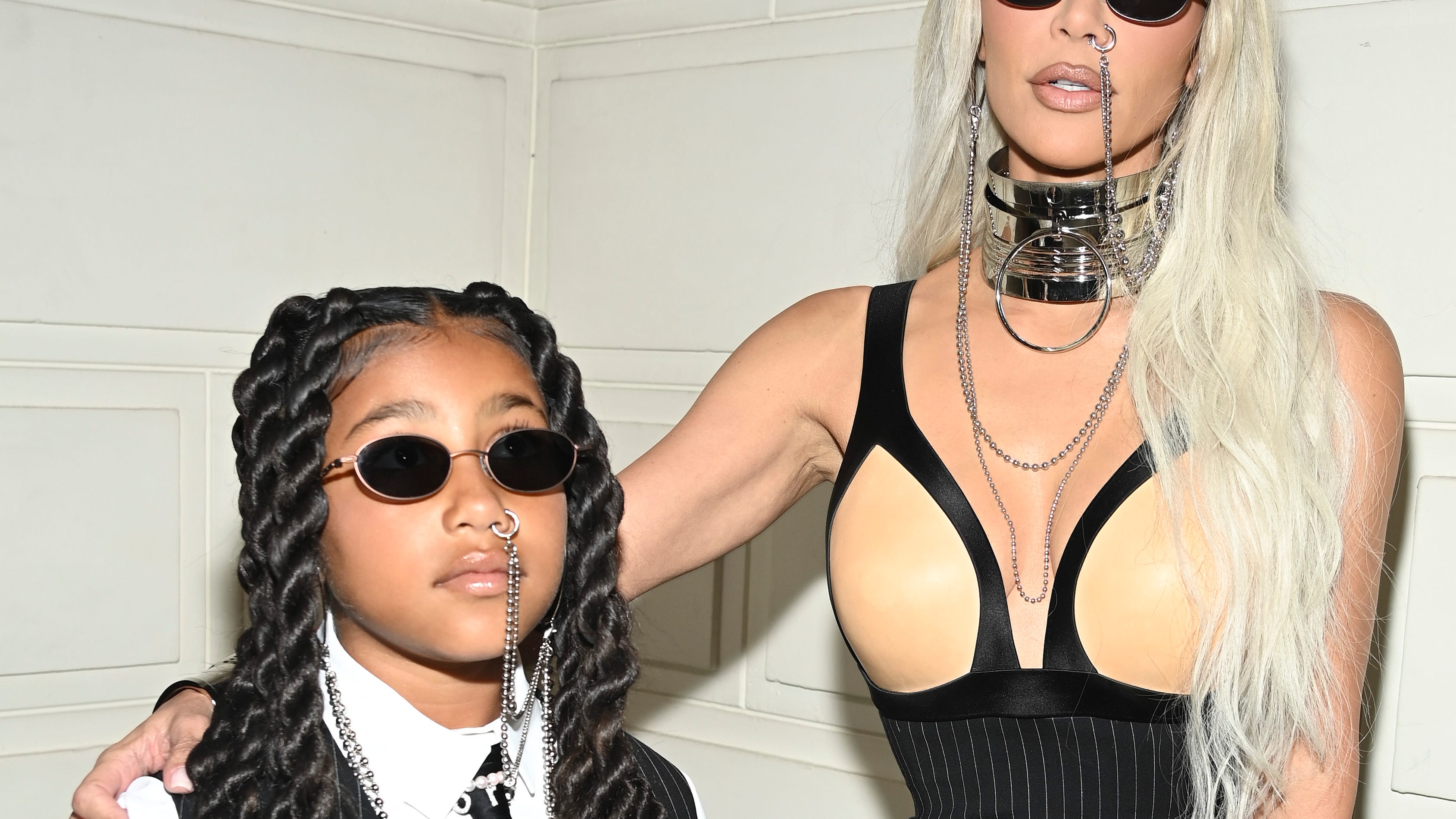 North West has pointed message for photographers at Paris fashion show
