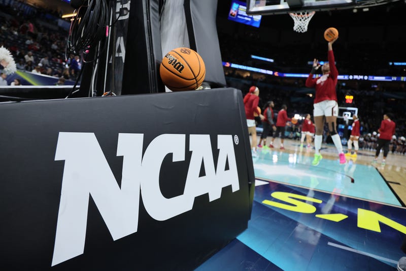 Game ball before the South Carolina Gamecocks against the Connecticut Huskies in the championship game of the 2022 NCAA Women's Basketball Tournament at Target Center on April 03, 2022 in Minneapolis, Minnesota.