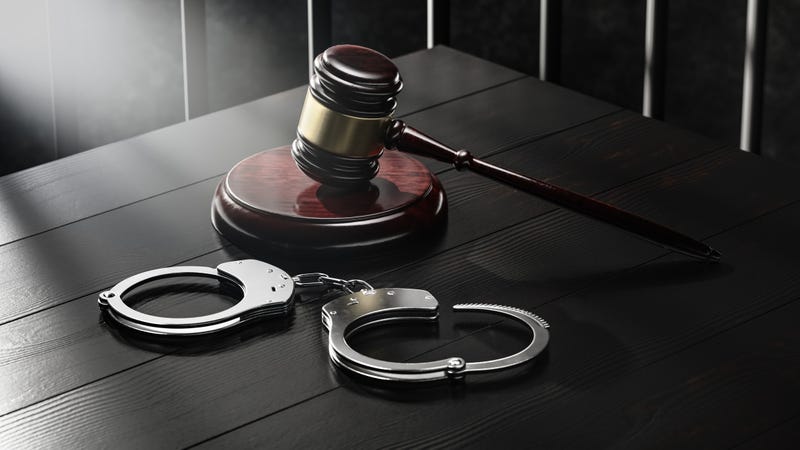 gavel and handcuffs