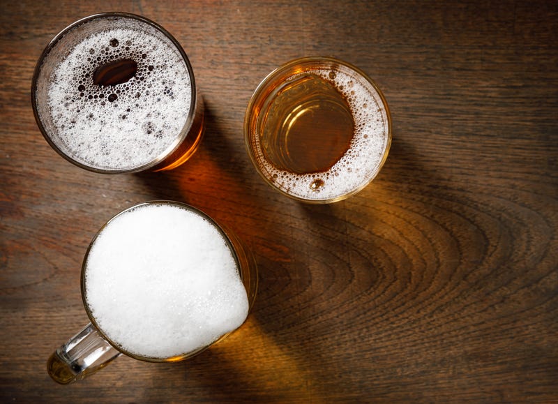beer on a  table