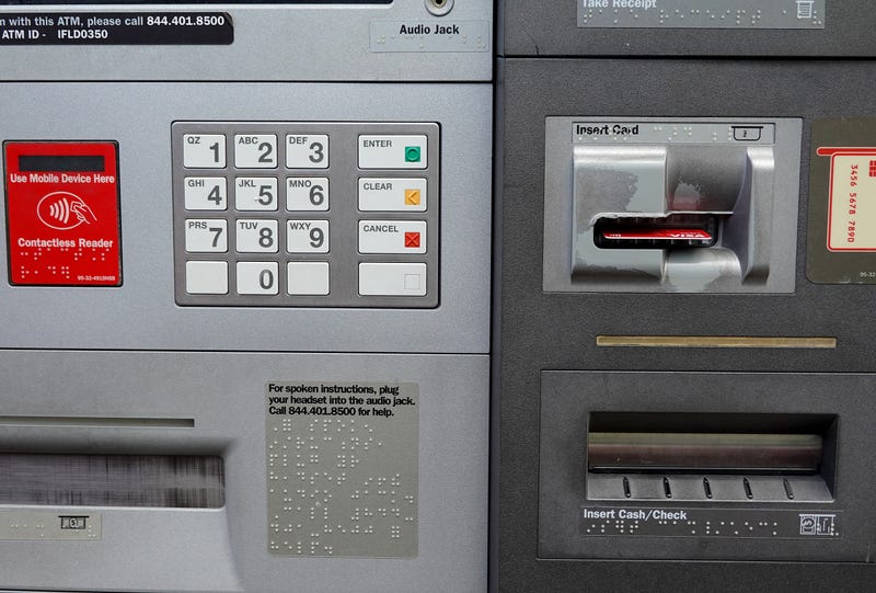ATM machines are increasingly being targeted by "skimming" devices, according to Connecticut state officials