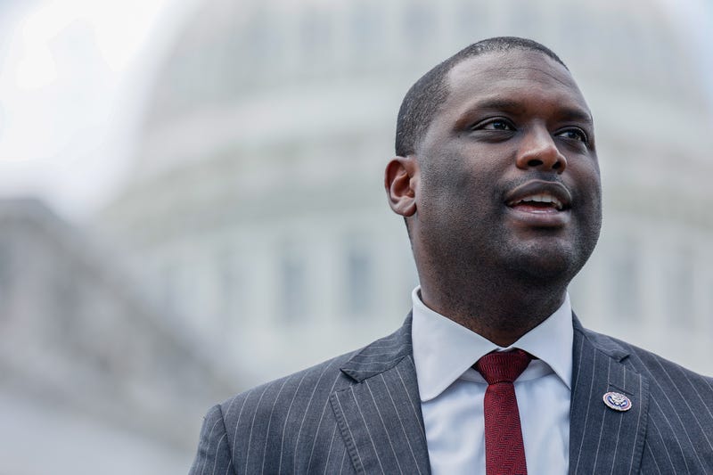 WASHINGTON, DC - JULY 18: Rep. Mondaire Jones (D-NY) speaks at a press conference calling for the expansion of the Supreme Court on July 18, 2022 in Washington, DC. (Photo by Jemal Countess/Getty Images for Take Back the Court Action Fund)