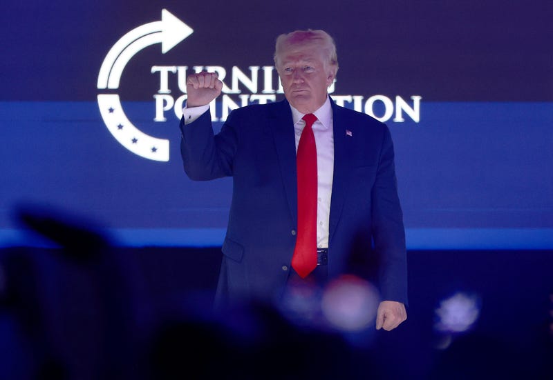 Former U.S. President Donald Trump speaks during the Turning Point USA Student Action Summit held at the Tampa Convention Center on July 23, 2022 in Tampa, Florida.
